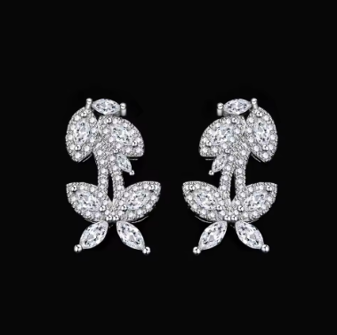 Luxury 4PCS Zirconia Dubai Bridal Jewelry Set