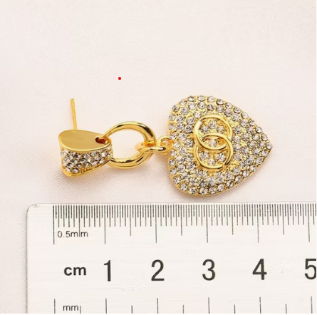 Brand Heart Shape Diamond Pendant Necklace