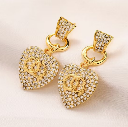 Brand Heart Shape Diamond Pendant Necklace